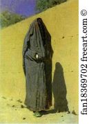 Uzbek Art Print - Uzbek Woman In Tashkent