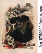 Auguste Roedel Art Print - Vache Enragée