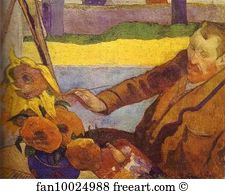 The Netherlands Art Print - Van Gogh Painting Sunflowers