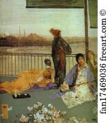 Variations Art Print - Variations In Flesh Color And Green: The Balcony