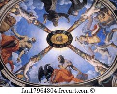 Chapel Of Eleonora Of Toledo Art Print - Vault Of The Chapel Of Eleonora Of Toledo