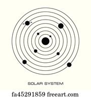 Free Art Print Of Abstract Solar System 5