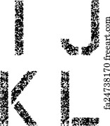 free art print of stencil letters in spray paint freeart