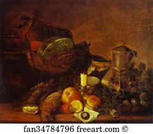 Fruit Vegetables Art Print - Vegetables, Fruit And Dead Game