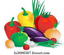 Free art print of Vegetables. Harvest. Fresh vegetables isolated on ...