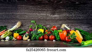 Free art print of Vegetables. Harvest. Fresh vegetables isolated on ...
