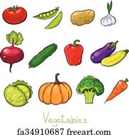 Free art print of Vegetables. Harvest. Fresh vegetables isolated on ...
