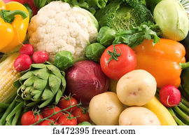 Free art print of Vegetables. Harvest. Fresh vegetables isolated on ...