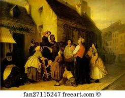 Vendor Art Print - Vendor Of Song Books