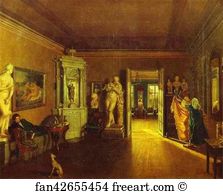 1830s Oil On Canvas The Tretyakov Gallery Art Print - Venetsianov's Study. (Copy Of Tyranov's Painting)