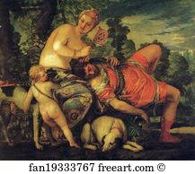 Venus And Adonis Art Print - Venus And Adonis