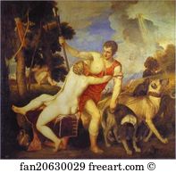 Venus And Adonis Art Print - Venus And Adonis