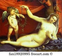 Oil On Canvas The Metropolitan Museum Of Art Art Print - Venus And Cupid