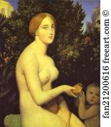 1852 Art Print - Venus At Paphos