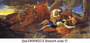 Venus And Adonis Art Print - Venus Lamenting Over Adonis