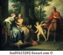 Angelica Art Print - Venus Persuades Helen To Fall In Love With Paris