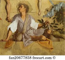 461 X 990 Cm Villa Medicea Art Print - Vertumnus And Pomona. Detail