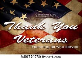 Free art print of Text thank you veterans in a chalkboard and the flag ...