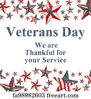 Free art print of Text thank you veterans in a chalkboard and the flag ...