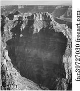 Rim Art Print - View From "north Rim, 1941, Grand Canyon National Park, " Arizona. (Vertical Orientation). Photographs Of National Parks And Monuments, Compiled 1941 - 1942, Documenting The Period Ca. 1933 - 1942.