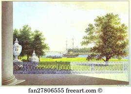 Elagin Art Print - View From The Terrace Of The Elagin Palace