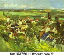 View Of Auvers Art Print - View Of Auvers