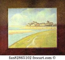 Crotoy Art Print - View Of Crotoy, The Hill