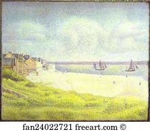 Crotoy Art Print - View Of Crotoy, The Valley