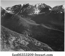 Hills Art Print - View Of Hills And Mountains, "in Rocky Mountain National Park, " Colorado. Photographs Of National Parks And Monuments, Compiled 1941 - 1942, Documenting The Period Ca. 1933 - 1942.