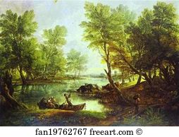 Staffordshire Art Print - View Of King's Bromley-On-Trent, Staffordshire