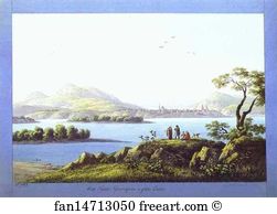 1806 Art Print - View Of Krasnoyarsk And The Yenisei