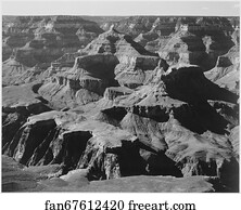 Formation Art Print - View Of Rock Formations, "grand Canyon National Park, " Arizona. Photographs Of National Parks And Monuments, Compiled 1941 - 1942, Documenting The Period Ca. 1933 - 1942.