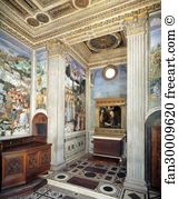 1459 1461 Palazzo Medici Riccardi Art Print - View Of The Chapel, Cycle Of Frescoes