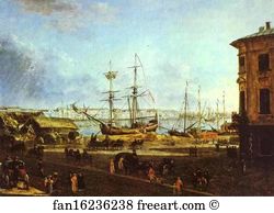 Vasilievsky Art Print - View Of The English Embankment From Vasilievsky Island In St. Petersburg