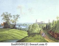 Shchedrin Art Print - View Of The Farmyard In The Tsarskoye Selo