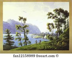 1806 1810 Art Print - View Of The Nikolsky Monastery On Lake Baikal