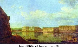 Fortress Art Print - View Of The Palace Sea-Front From The Fortress Of St. Peter And Paul