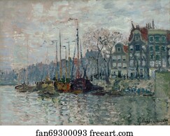  Art Print - View Of The Prins Hendrikkade And The Kromme Waal In Amsterdam