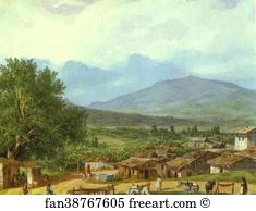 Village Art Print - Village Of San Rocco Near The Town Of Corfu