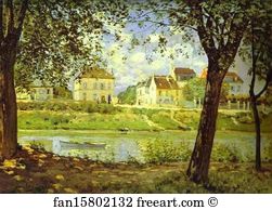 Bank Of The Seine Art Print - Village On The Banks Of The Seine (Villeneuve-La-Garenne)