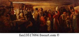 Tambov Art Print - Village Wedding In The Tambov Province