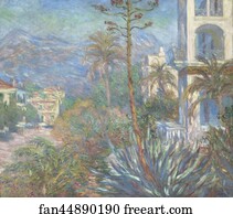 Villa Art Print - Villas At Bordighera