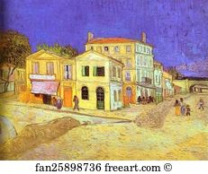 House Art Print - Vincent's House In Arles (The Yellow House)