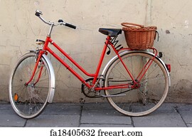 Free art print of Vintage bicycle. Vintage bicycle on the field with a