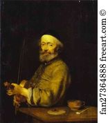 Gerard Terborch Art Print - Violinist