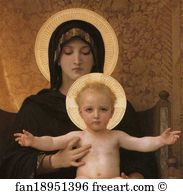 Adelaide Art Print - Virgin And Child. Detail