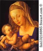 Half Art Print - Virgin And Child With Half A Pear