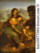 Virgin And Child With St Anne Art Print - Virgin And Child With St. Anne