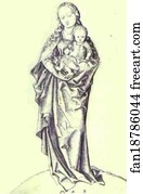 Apple Art Print - Virgin And The Infant Holding An Apple