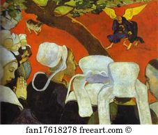 Scotland Art Print - Vision After The Sermon; Jacob Wrestling With The Angel